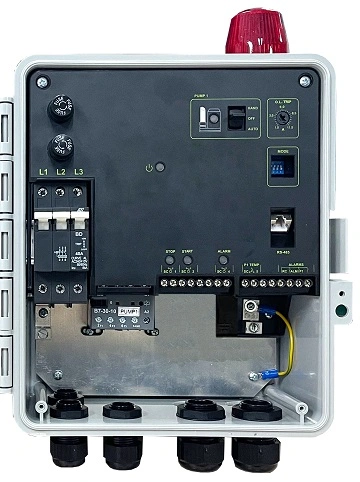 Controlador do sistema de bomba de elevação, controle de bomba simplex trifásico, 380 VCA, fácil operação e instalação, controlador confiável e estável