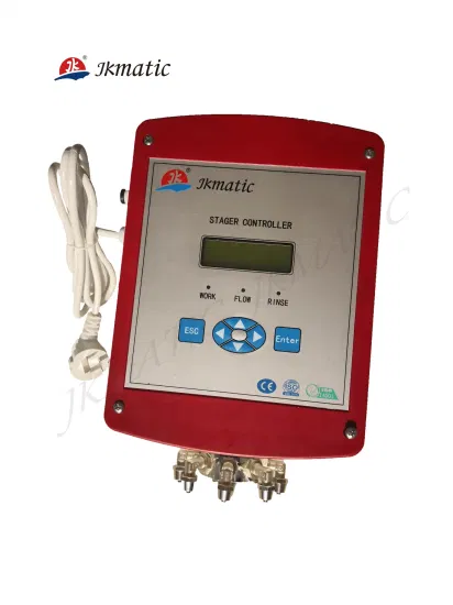 O controlador Stager é com válvulas de diafragma usadas para sistema de filtro de disco / sistema de filtro de água / sistema de filtro de água por osmose reversa
